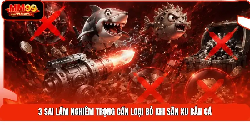 Mẹo Bắn Cá MM99 | Tiết Kiệm Đạn - Săn Xu Hiệu Suất 3X 3 3 sai lầm nghiêm trọng cần loại bỏ khi săn xu bắn cá