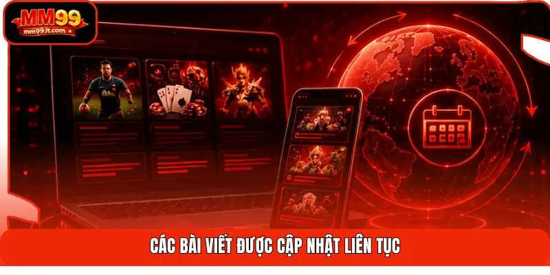 Các bài viết được cập nhật liên tục