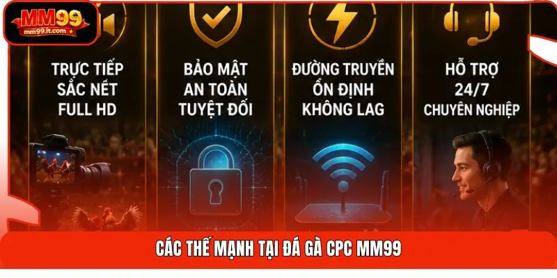 Đá Gà CPC MM99 | Cập Nhật 24/7 - Xem Mượt Không Lag 2 Các thế mạnh tại đá gà CPC MM99