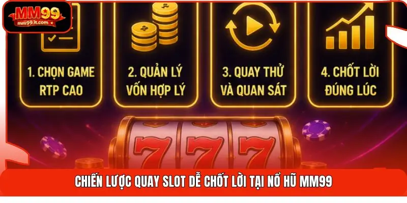 Nổ Hũ MM99 | Tỷ Lệ Trúng Ấn Tượng - Thưởng 888X Cực Cuốn 3 Chiến lược quay slot dễ chốt lời tại nổ hũ MM99