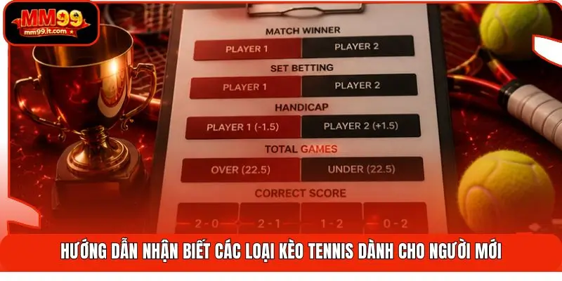 Hướng dẫn nhận biết các loại kèo tennis dành cho người mới